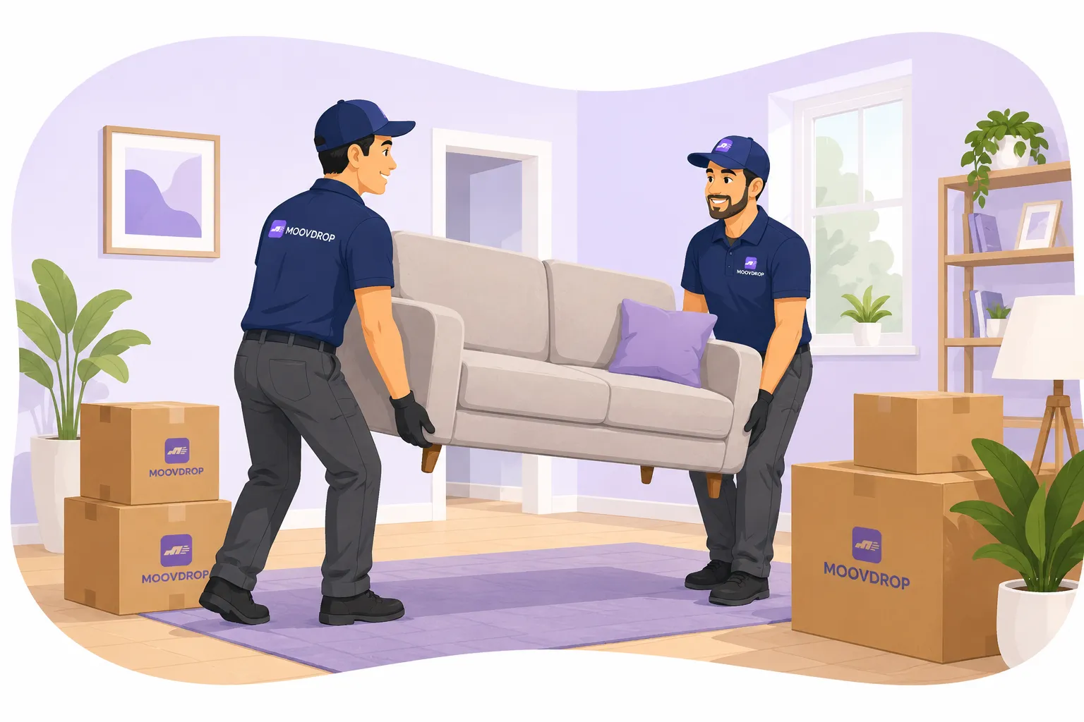 Home helping service for a MoovDrop move