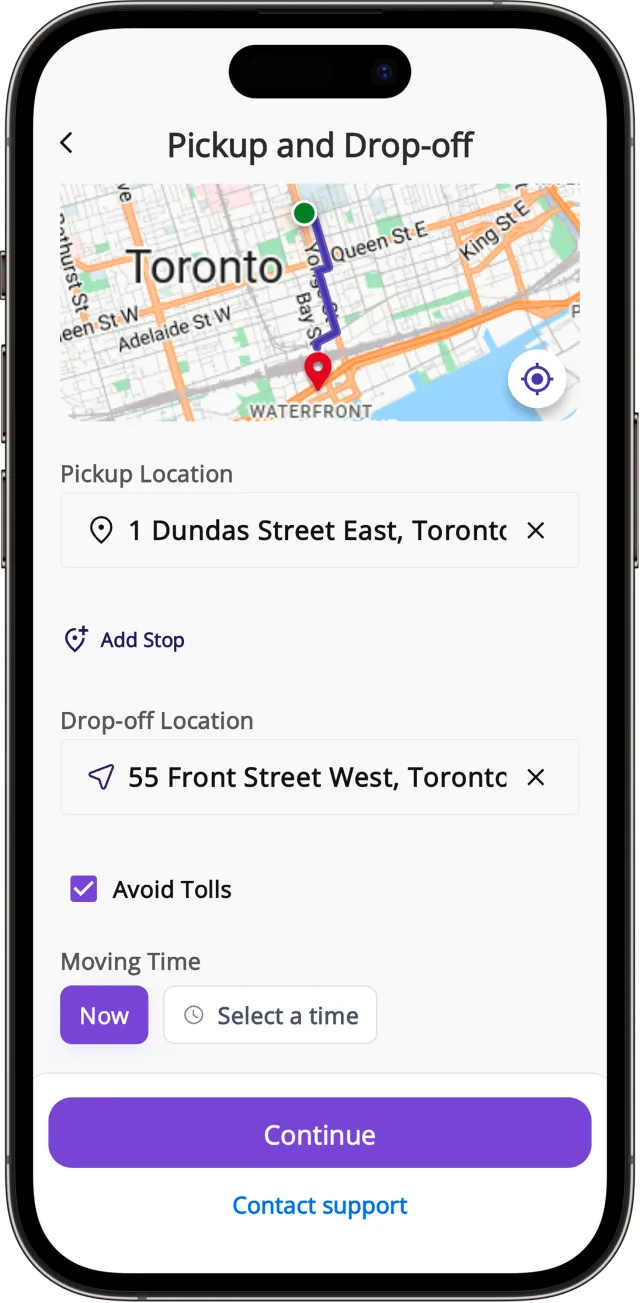 How Delivery App works - Step 1